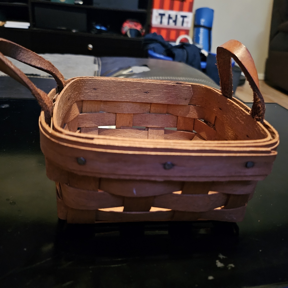 Longaberger Warm Brown Woven Basket